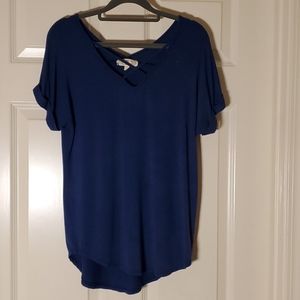 Navy blue criss cross next top